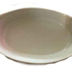 Cream Oval Serving Platter